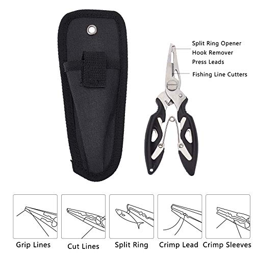 SUPERFINDINGS 5Stk Angelzange Angelgreifer Aluminium Angelzange Fischlippengreifer Grabber Lippengreifer Angelset Für… – Bild 5