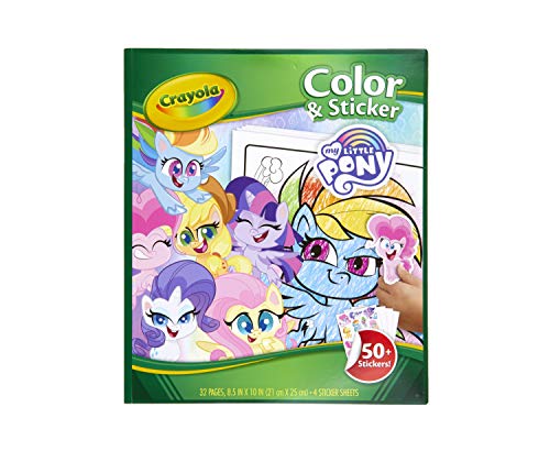 Crayola My Little Pony Coloring Pages and Stickers, Gift for Kids, Ages ...