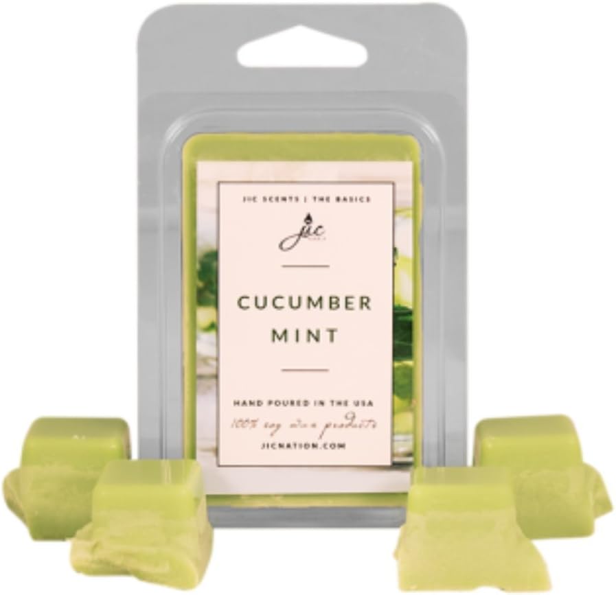 Jewelry In Candles ~ CUCUMBER MINT - THE BASICS SOY WAX TART - INFUSED WITH NATURAL ESSENTIAL OILS - LIMITED EDITION - GOING OUT OF BUSINESS
