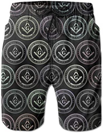 INWANZI Men Bathing Suit Swim Trunks Quick Dry Beach Shorts - Mathematical Physics Formulas