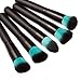 WuyiMC 10 Pcs Makeup Brush Set Cosmetics Foundation Blending Blush Face Powder Brush Makeup Brush Kit (Black 2)