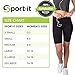 Long Workout Shorts for Women Active Sports Pants, Tights Leggings Shorts with Pockets and Wide Waistband for Support Black