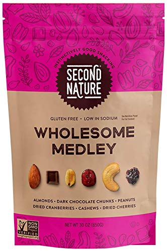 Second Nature Wholesome Medley Trail Mix - Healthy Snack Blend - Gluten Free, 30 oz Resealable Pouch