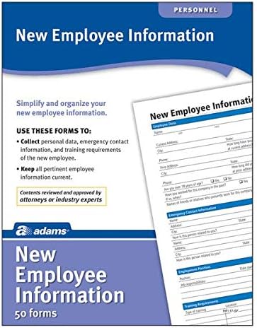 Amazon Com Adams New Employee Information Forms Personnel Forms Office Products