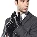 Bestselling Men's Stylish Nappa Leather Plush Lined Winter Gloves (9.5, Black)