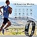 Aneken Fitness Tracker Heart Rate Monitor Watch Activity Tracker with Color Screen IP68 Waterproof Smart Watch Sleep Monitor 14 Sports Mode Pedometer Watch for Kids Women and Men (Black)