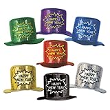 Beistle 1-Pack Glitz N Gleam Happy New Year Top Hats