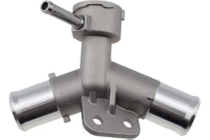 BANWINOTO Upgraded Aluminium Engine Radiator Filler Neck Coolant Thermostat Housing Water Pipe for Toyota Yaris 16502-21080 1650221080