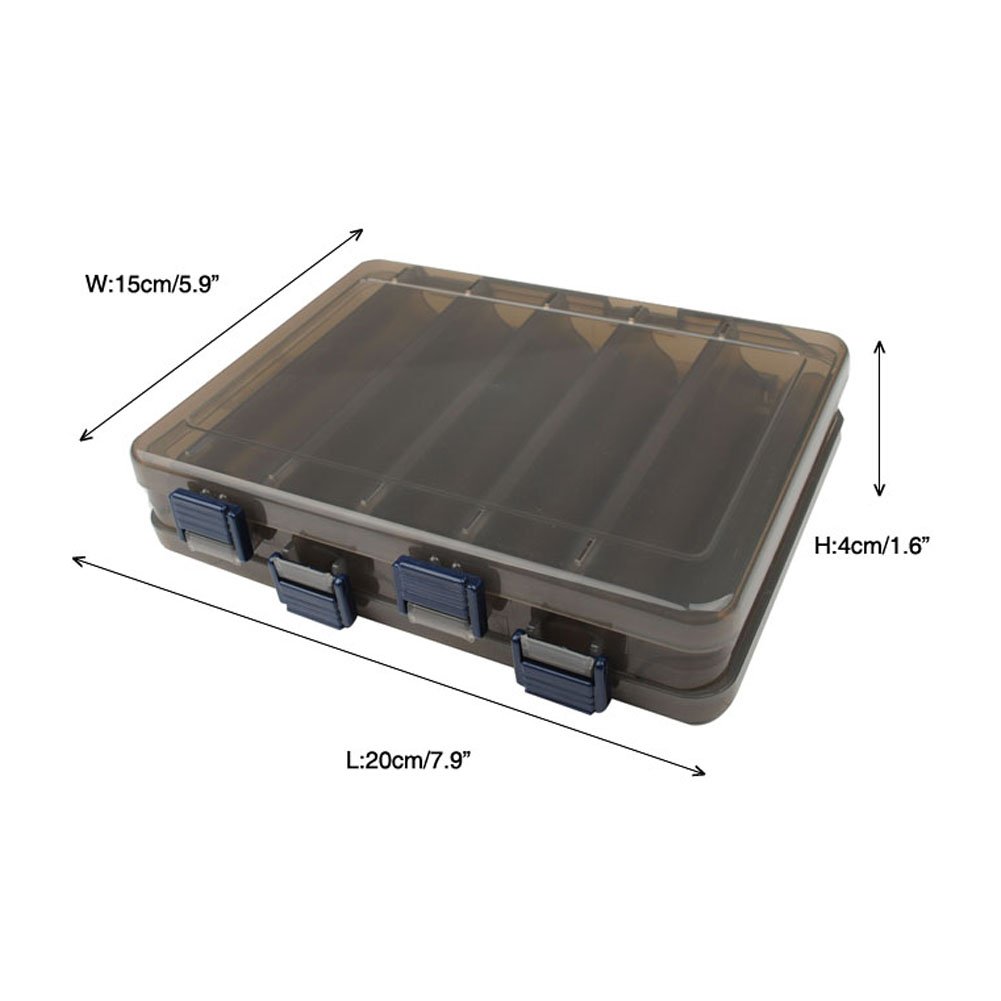 Heavy Dr 魚釣りルアーボックスタックルストレージ12 Compartment両面防水pro Latch Clear Duty Black 3 B01joapf3i For海水minnowsプラグhardbaitsリグ Of タックルボックス 爆売り Www Brti Co Zw