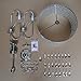 DINGGU Chrome Finish 4-Light Round Chandelier