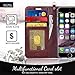 FYY for iPhone 8 Plus Case/iPhone 7 Plus Case, PU Leather Flip Wallet Phone Case with Card Holder Wrist Strap Kickstand Protective Cover for iPhone 7 Plus/8 Plus 5.5