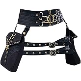 Belt Pouch Waist Bag Fanny Pack Steampunk Phone Holder Casual Medieval Renaissance Cosplay Costume Accessories (Cor)