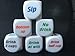 U-Shark® Glow 12 Sides Position Dice for Bachelor Party or Couples Novelty Gift(1pc Glow Dice+1pc White Drink Dice+ 1pc White Duty Dice)