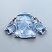 Baby Girl's Denim Jacket With Rose Flower Embroidery Kids Toddler Ripped Denim Coat For Girl