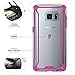 Galaxy S7 Case, POETIC [Affinity Series] [Premium Thin][Corner Protection] No Bulk/Protection Where its Needed/Dual Material Protective Bumper Case for Samsung Galaxy S7 Pink/Clear
