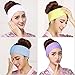 12 Count Color Terry Cloth Spa Headband Single Closure Stretch Towel Washable Makeup Facial Hair Band Wrap Headbands for Yoga Sport Shower
