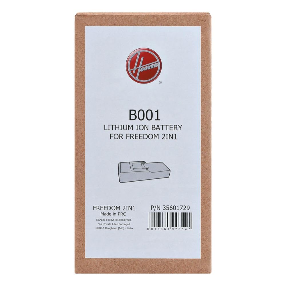 Hoover Lithium Vacuum Cleaner Battery, Rechargeable, 22.2 V, Black, Original Battery, Compatible With Hoover Freedom 2in1 Rechargeable and Freedom Handy Vacuum Cleaner