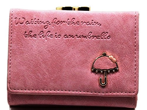 Lorna Women/Girls Faux Leather Card Holder Mini Wallet Clutch Green/Blue/Pink/Brown/White/Light Pink