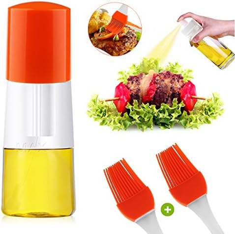 Olive Oil Sprayer Pump Oil Misting Food-grade Bottle Vinegar Bottle Oil Dispenser for BBQ Making Salad Cooking Baking Roasting Grilling Frying
