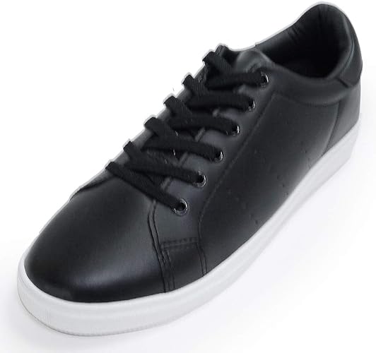 Amazon Tallshoes シークレットシューズ メンズ スニーカー 5cmup ローカット レースアップ 合皮 A 15 スニーカー