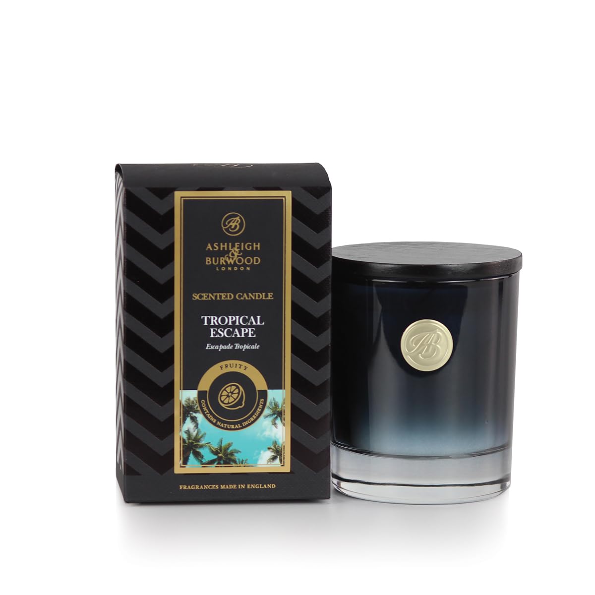 ASHLEIGH & BURWOOD | Luxury Collection Scented Soy Wax Blend Candle 140g | Tropical Escape | 28 Hour Burn Time
