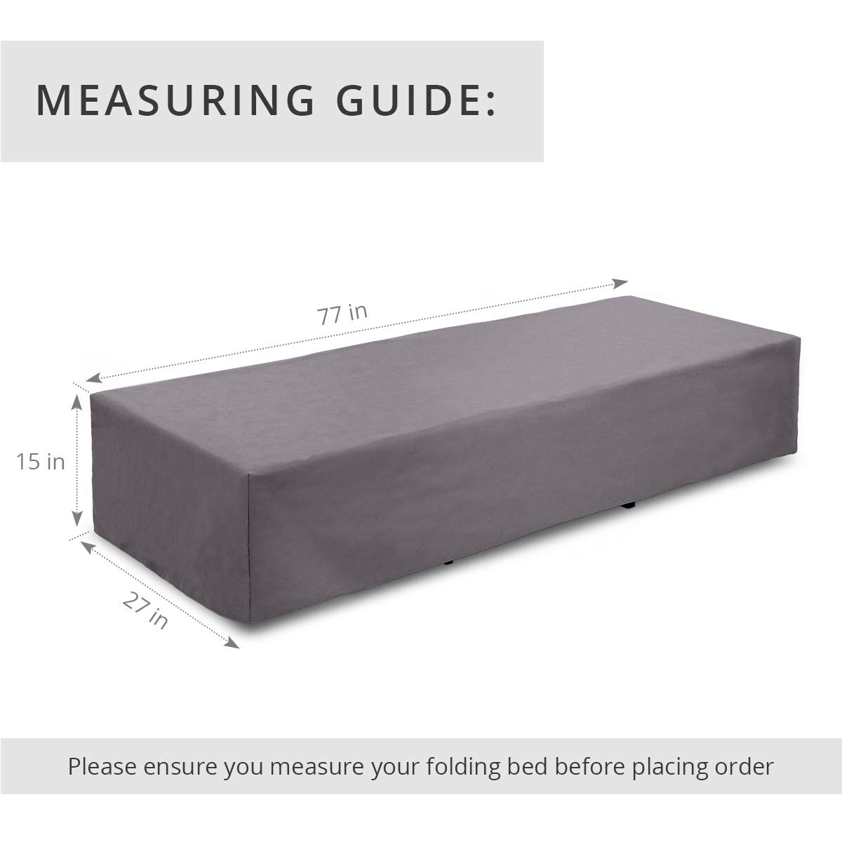 SPACE INNOVATIONS Mattress Cover Sheet for Ottoman Sleeper Bed, Lightweight Ottoman Fitted Mattress Protector, 15\