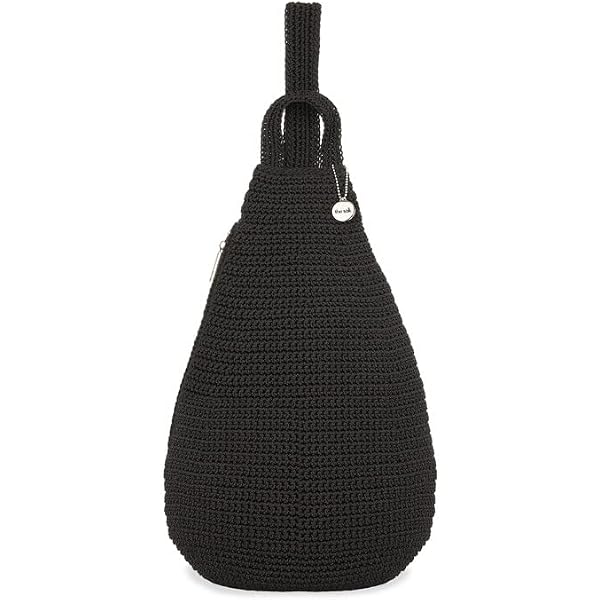 The Sak Geo Sling Backpack – Handgehäkelter Schulterrucksack Aus Leder Mit Veganem Futter