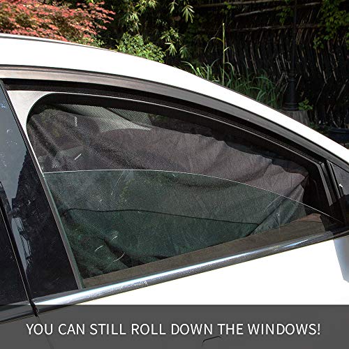aokway Car Sun Shade, Car Side Window Shade Mesh Magnetic Universal Fit for rv Truck UV Protection 2 PCS(Front) - Thumbnail 5