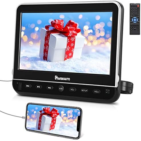 Naviskauto ヘッドレストモニター Dvd内蔵 Hdmi 入力 10 1インチ Cprm リージョンフリー Acアダプター付 レジューム Av In Av Out Usb Sd 18ヶ月保障