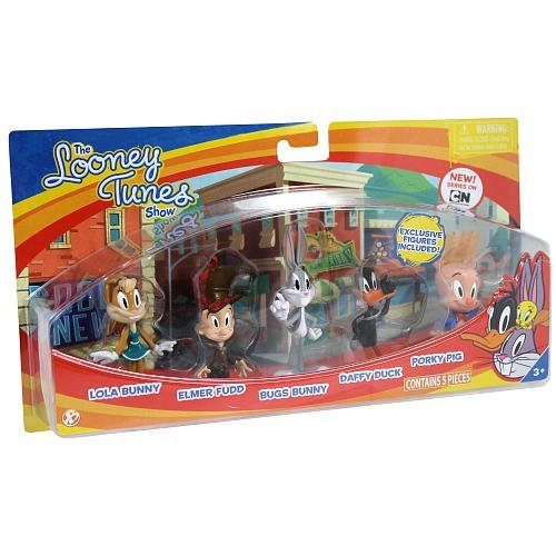 The Bridge Direct Looney Tunes Figure 5 Pack - Bugs Bunny, Lola Bunny, Daffy Duck, Porky Pig and Elm