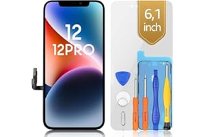 bokman for iPhone 12/12Pro LCD Screen Replacement Display Assembly Front Panel Black