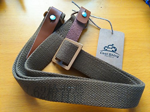 Cool Shiny Ak47 Style Heavy Duty Canvas/leather Rifle Sling (Army yellow)