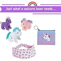 Unicorn Gift for Little Girls (3 Unicorn Plush Toys, Unicorn Printed Headband, Unicorn Purse)