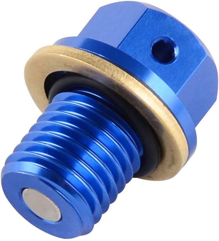 CAMFAI- Oil Drain Plug Bolt For Honda Xr Crf 50 70 80 100 Cr500 Cr125R Cr250R Crm250 Crf250L/M Xr250 Xr400 Xr600R Xr650R Crf1000L (Blue)