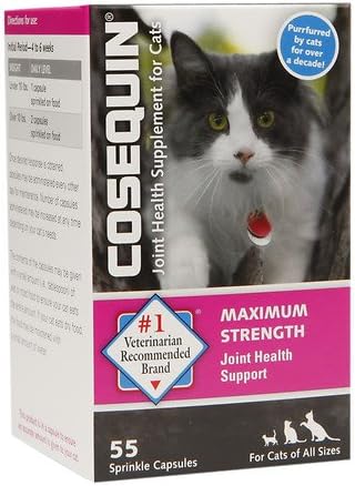 Cosequin Joint Health Supplement for Cats, Chicken and Tuna Flavor 55 ea (Pack of 4)