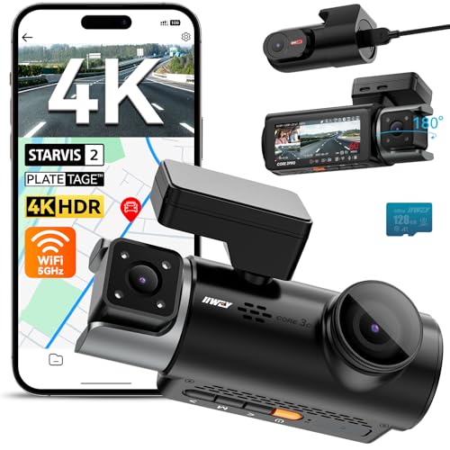 IIWEY 4K 3 Channel Dash Cam