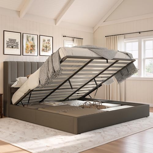 Jocisland King Lift Up Storage Bed