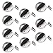 Sumnacon Floor Door Stopper, 10 Pcs Stainless Steel Door Stopper with Rubber Bumper-Contemporary Safety Floor Mounted Doorstop with Hardware Screws, Heavy Duty Home Commercial Floor Door Stop