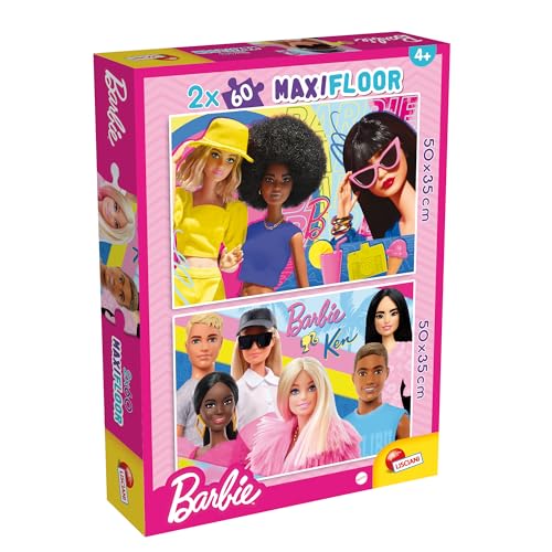Lisciani Giochi 109661 Barbie Maxifloor Puzzle 2 x 60 cm