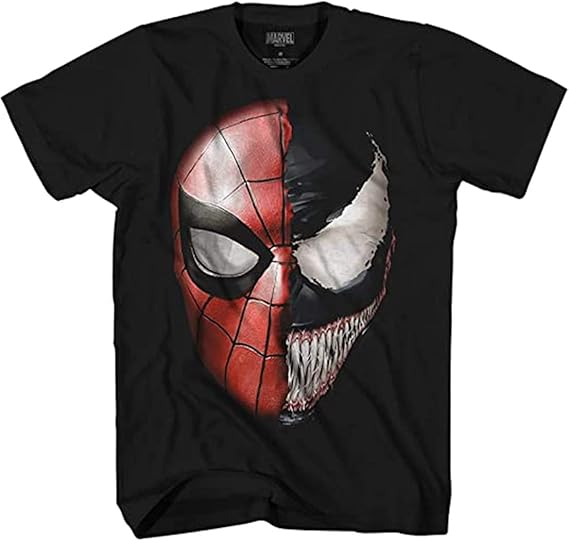 Amazon Marvel ヴェノム スパイダーマン Venom Spider Man Tシャツ メンズ レディース Tシャツ 夏服 スポーツ プリント Tシャツ 半袖 無地 通気性 ファッション Tシャツ カットソー 通販