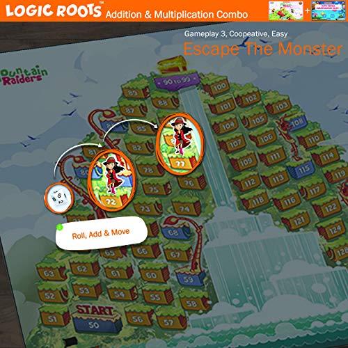 LogicRoots Addition Game for 3 Digit Numbers and 6 Math Puzzles