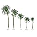 20 PCS Artificial Coconut Palm Trees Cake Cupcake Toppers Model for Diorama Scenery Party Decorations 5 Sizes