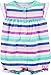 Carters Baby Girls Striped Butterfly Snap Up Romper 12 Months