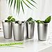 Stainless Steel Cups 6oz (Set of 4) for Kids – Healthy Metal Drinking Glasses - Premium Stackable & Shatterproof - BPA Free, Travel, Lightweight, Unbreakable, Portable
