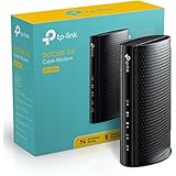 TP-Link TC-7610 DOCSIS 3.0 (8x4) Cable Modem. Max Download Speeds Up to 343Mbps. Certified for Comcast XFINITY, Spectrum, Cox, and more. Separate Router is Needed for Wi-Fi