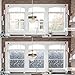 rabbitgoo Window Film No Glue Static Cling Privacy Glass Film 3D Pebble Window Films for Home Office Living Room 35.4 x 78.7 inches