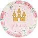 BLUE PANDA - 80-Pack Princess Party Supplies, Floral Plates (7 in)