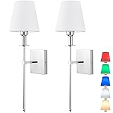 jengush Wall Light Battery Operated Sconce Set of