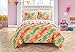 Emoji Pals Love Bed in A Bag Reversible Comforter Set,Tie Dye, Queen