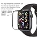 【Upgraded Version】【Full Glue Coverage】 AVIDET No Bubble Premium Quality Full Screen Coverage 3D Anti-Scratch 9H Hardness Tempered Glass Screen Protector Compatible Apple watch series 4 40mm (Black)